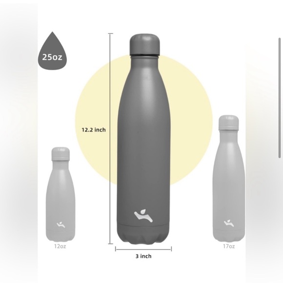 Konokyo Gray Water Bottle - Picture 3 of 4
